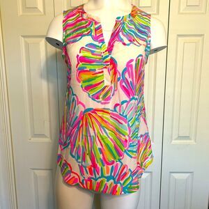 Lilly Pulitzer women’s Silk Sleeveless Top Size S